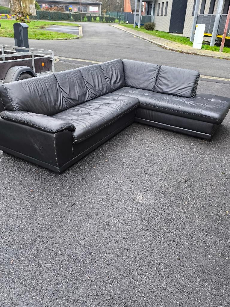 Salon, Enlèvement, Utilisé, Cuir
