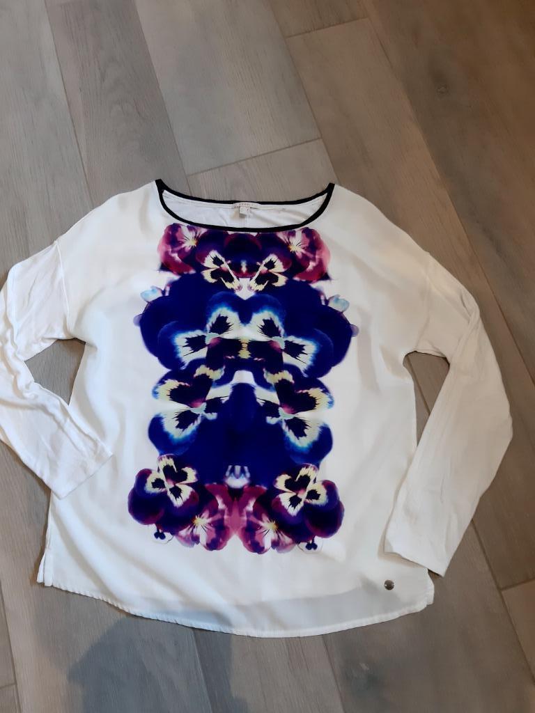 Blouse, Wit, Ophalen of Verzenden, Maat 36 (S), Gedragen