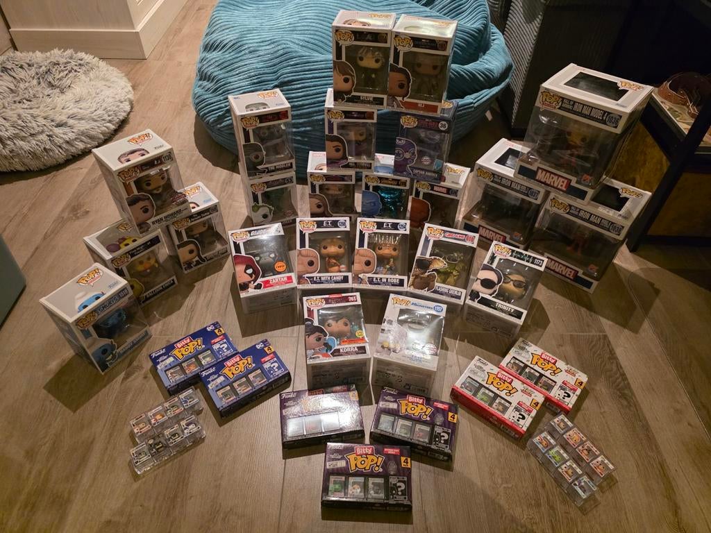 Funko pops en bitty pops, Ophalen