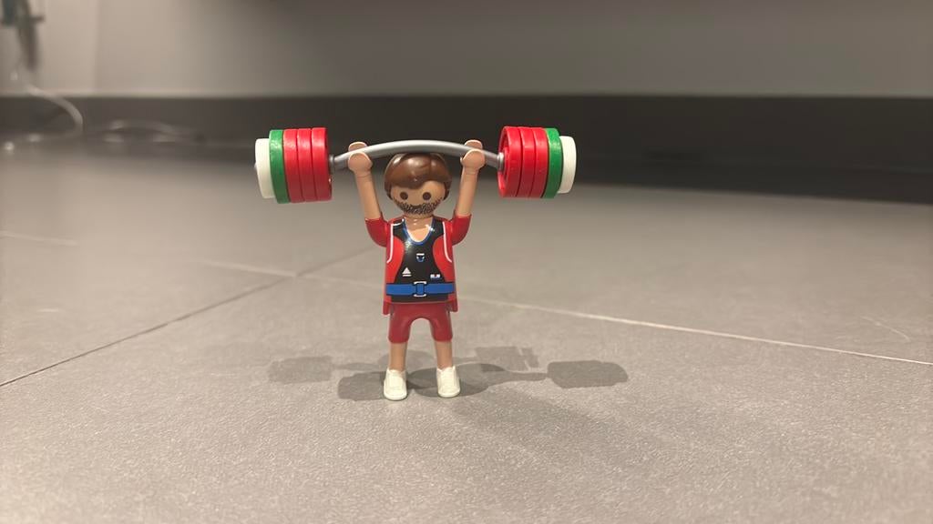 Playmobil gewichtheffer, Ophalen of Verzenden, Zo goed als nieuw