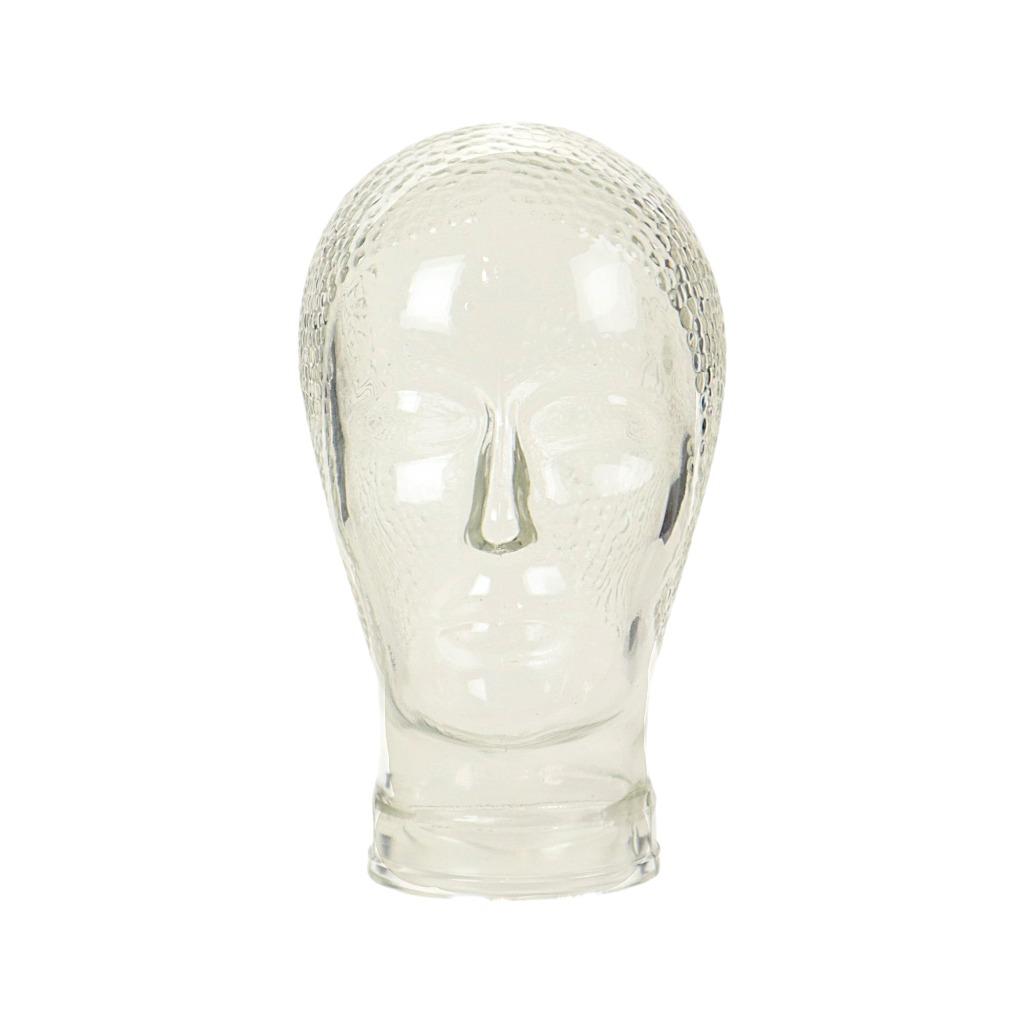 Vintage Glazen Hoofd Etalage Mannequin Koptelefoon Display, Enlèvement ou Envoi