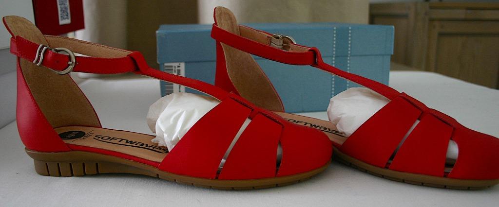 Sandalen 'Softwaves' Mt 38, Kleding | Dames, Schoenen, Nieuw, Softwaves, Rood, Sandalen of Muiltjes