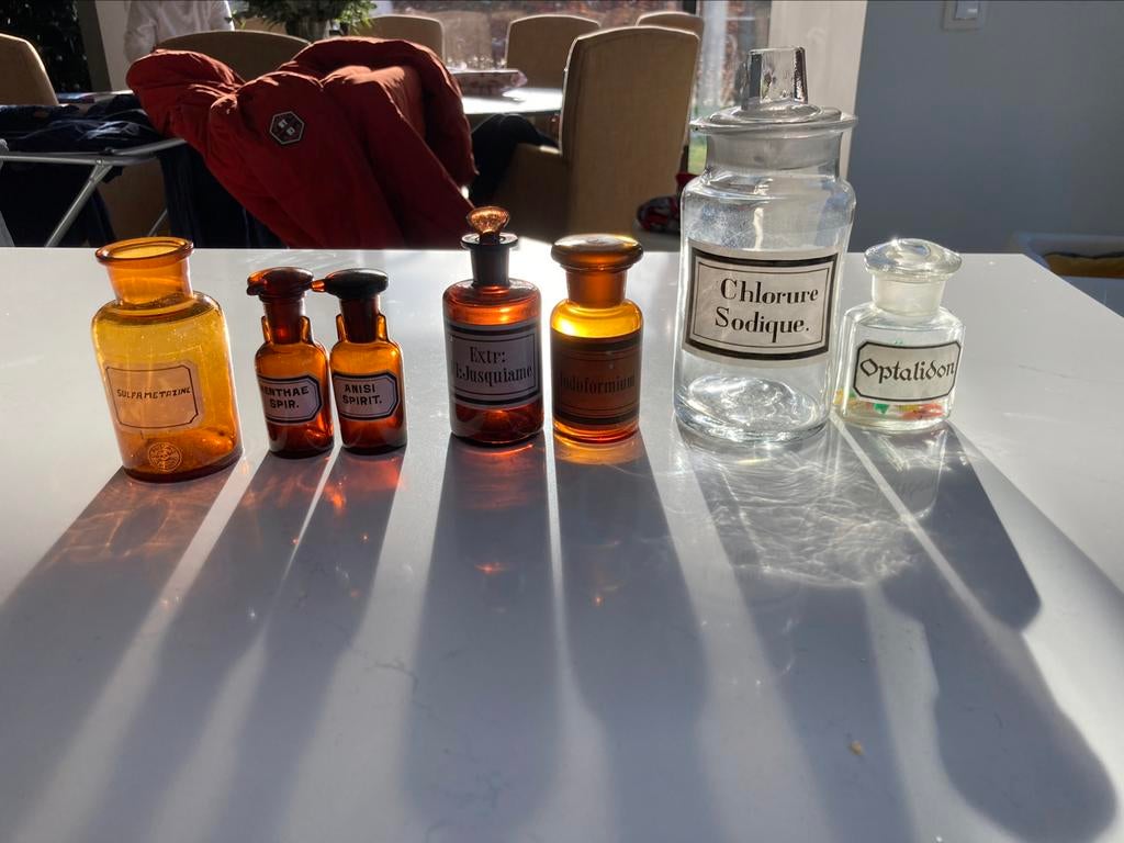Apothekerspotten 7 stuks, Antiek en Kunst, Ophalen