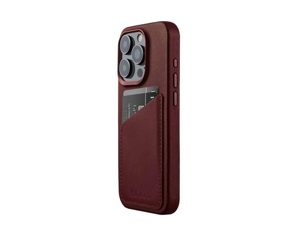 Mujjo Iphone 15 Pro Max full leather case bordeaux, Enlèvement ou Envoi, Neuf, Housse ou Sac