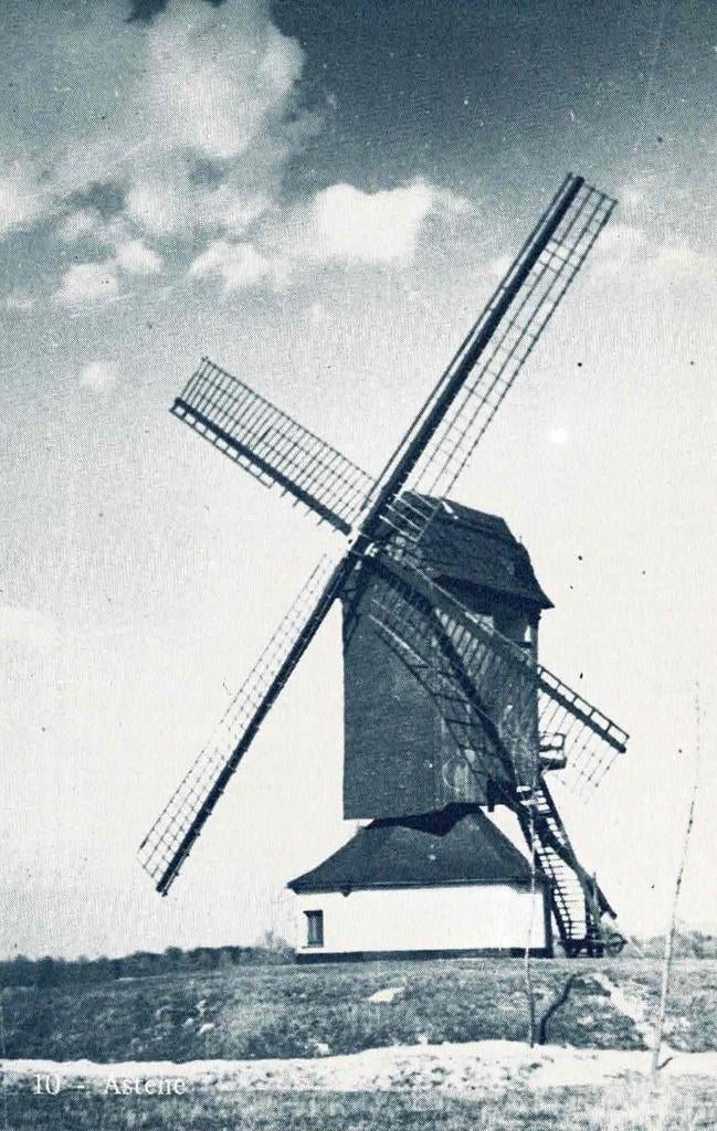 Astene - molen, Ophalen of Verzenden, 1960 tot 1980, Ongelopen, Oost-Vlaanderen
