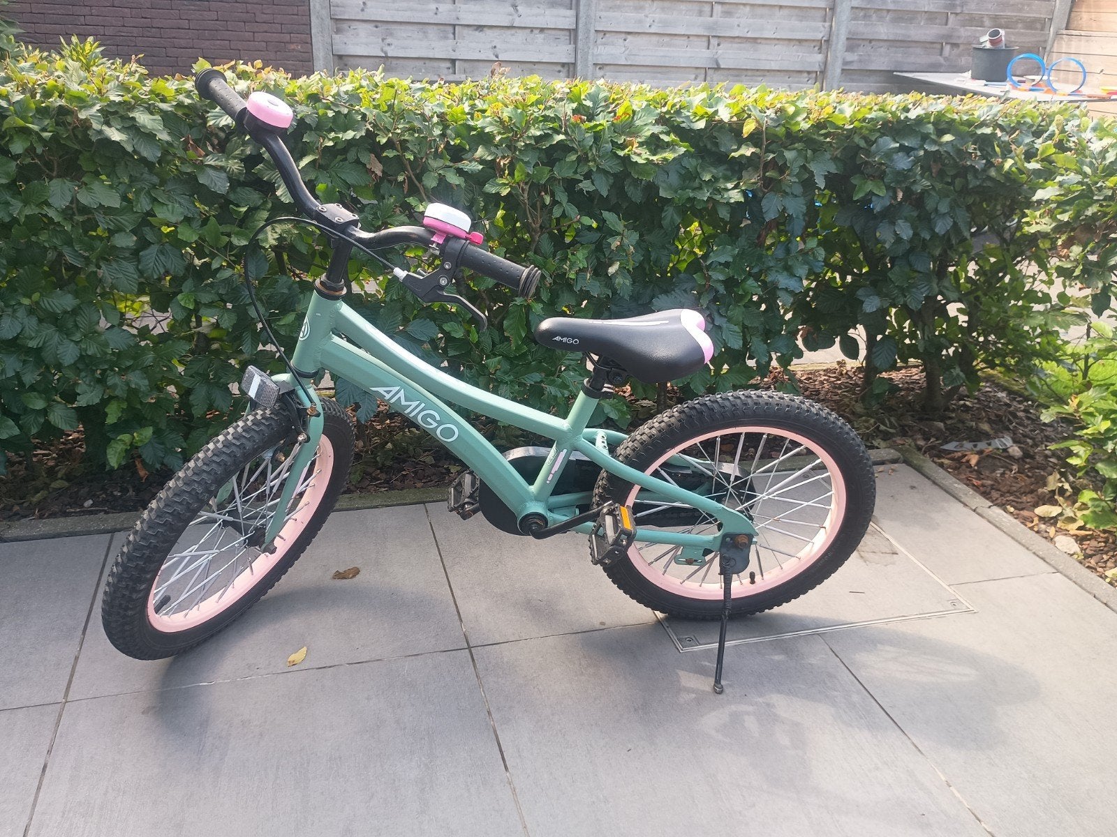 18 inch meisjesfiets, Fietsen en Brommers, Ophalen, Gebruikt, Terugtraprem, 18 inch