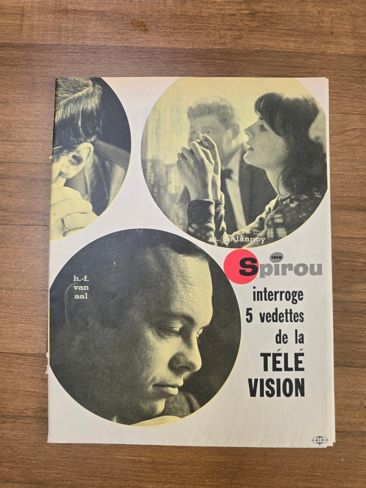 Spirou n1518 – Supplément télévision – 1967 – 5 vedettes TV, Livres, Enlèvement ou Envoi, Journal
