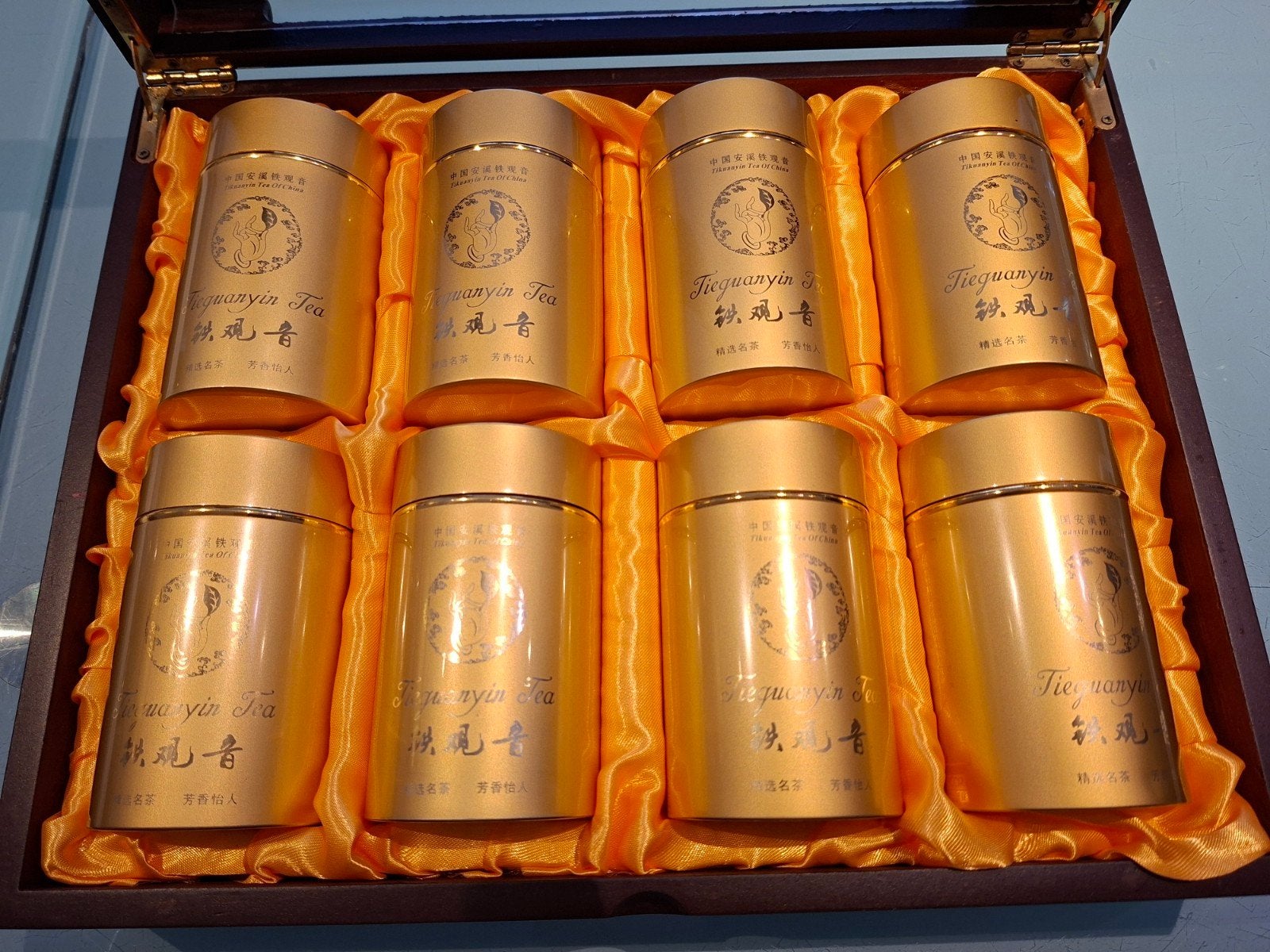 Tieguanyin thee in houten luxe geschenkdoos, Enlèvement ou Envoi, Neuf