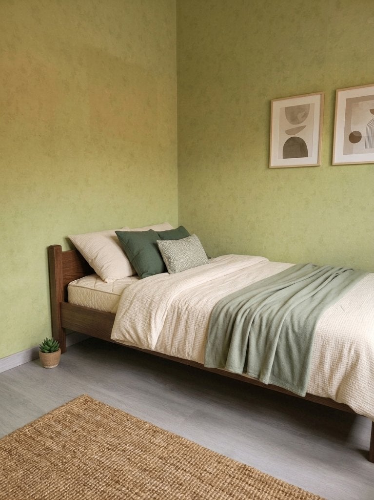 Lit simple robuste 90x200 — bois foncé, 90 cm, Modern - tijdloos, Une personne, Brun