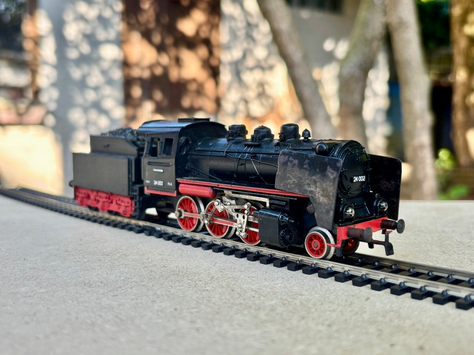 Stoomlocomotief 24002 oud PIKO HO, Ophalen of Verzenden, Zo goed als nieuw, Locomotief, Piko