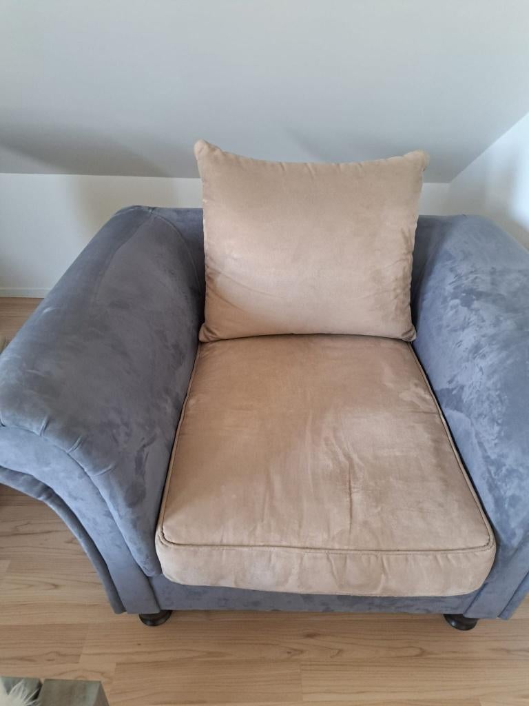 (Groot) fauteuil / lounge stoel, Ophalen, 75 tot 100 cm, Zo goed als nieuw, 75 tot 100 cm