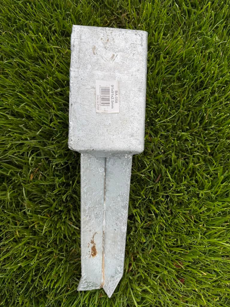 7x paalhouder / grondanker 9* 9 cm, Ophalen, Minder dan 3 meter, Nieuw, Minder dan 1 meter