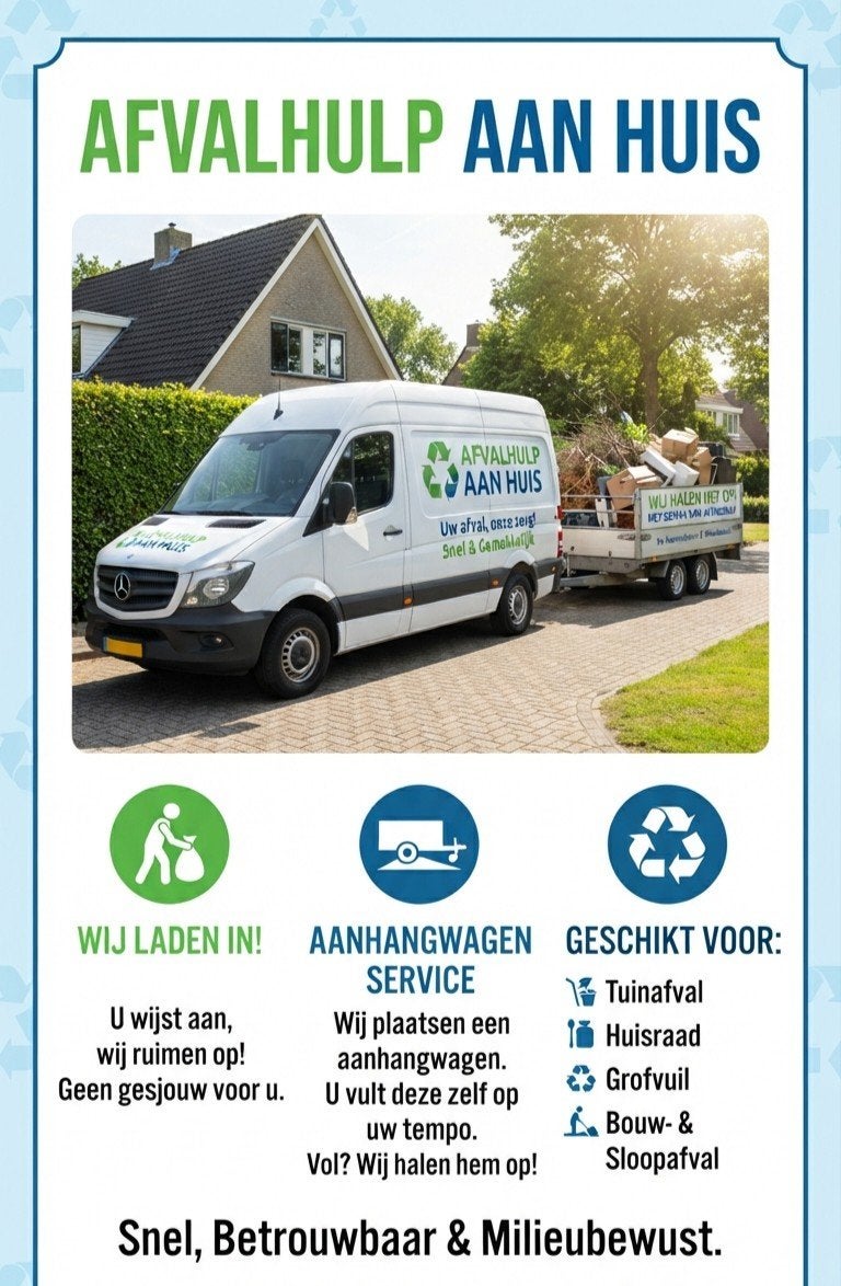 afvalhulp aan huis / transport - verhuizing, Auto diversen, Ophalen