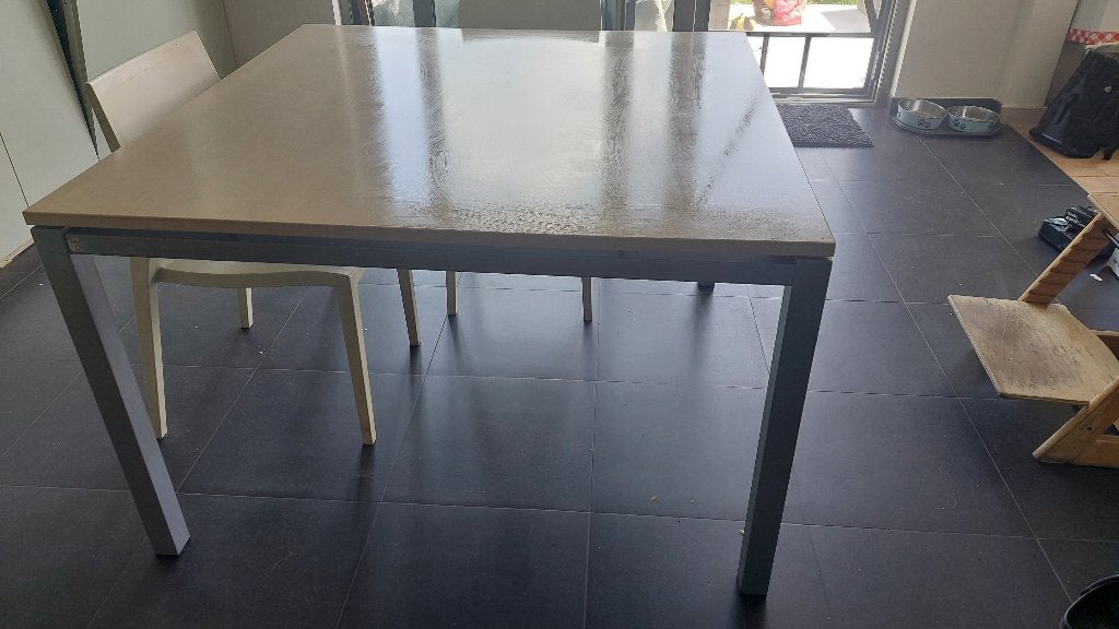 Mooie tafel  met 4 stoelen, Huis en Inrichting, Tafels | Eettafels, Ophalen, Gebruikt, Vierkant