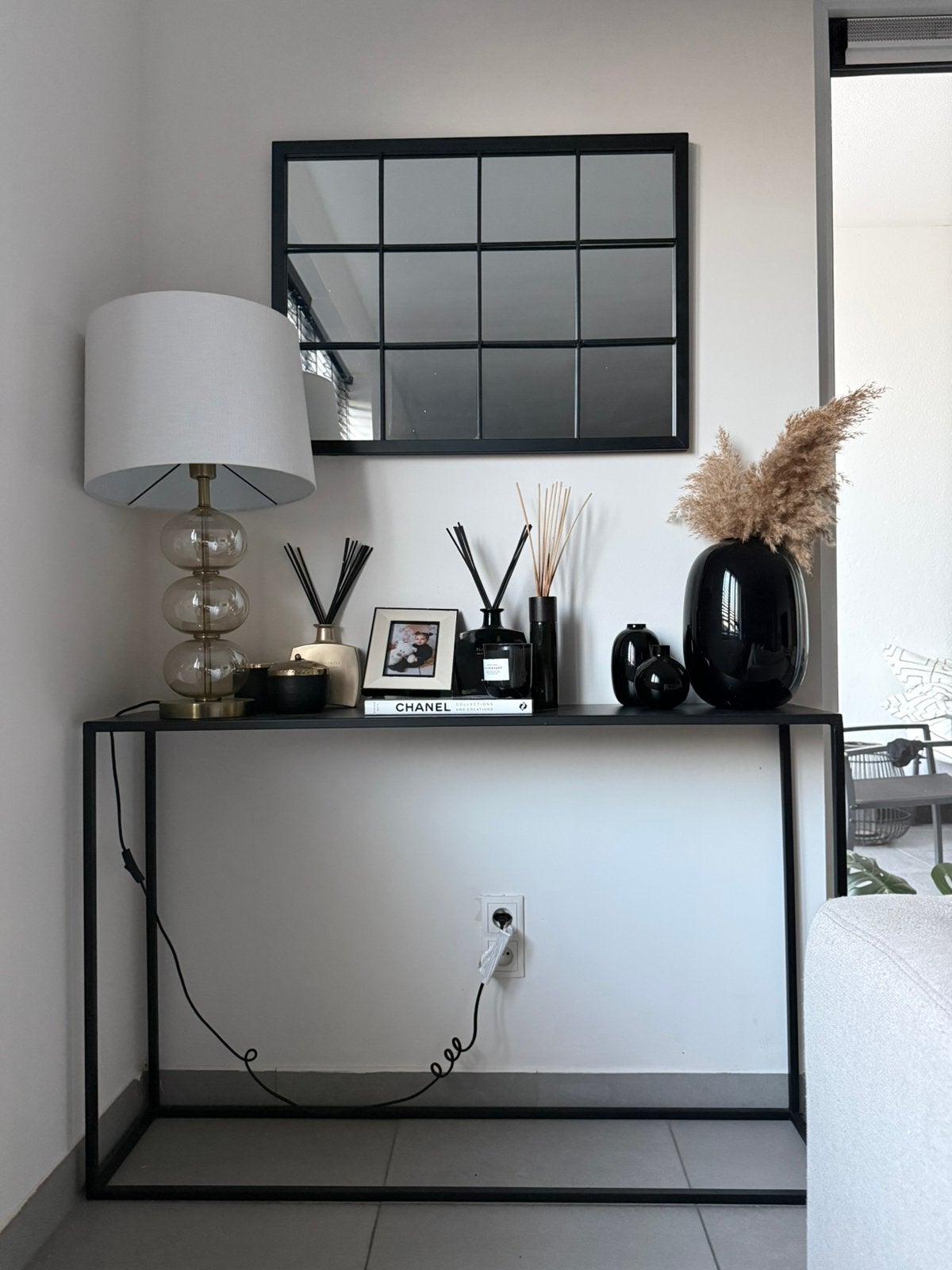 Console pomax wandtafel zwart, Maison & Meubles, Enlèvement