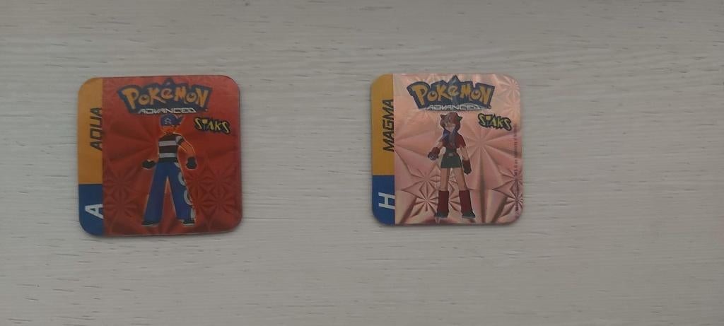 magneten speelgoed pokemon panini Team Aqua Team Magma holo, Kinderen en Baby's, Speelgoed | Educatief en Creatief, Nieuw, Ophalen of Verzenden
