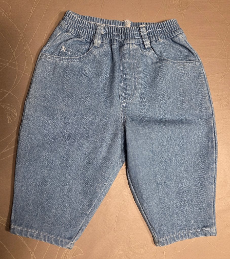 Licht jeansbroekje met elastiek, maat 68    NIEUW, Kinderen en Baby's, Ophalen of Verzenden, Nieuw