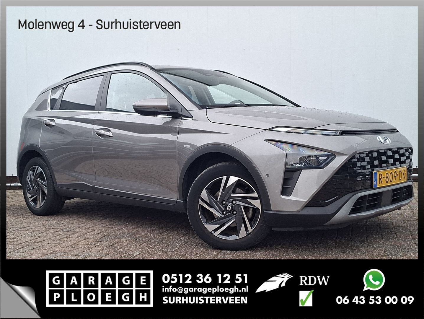 Hyundai Bayon 1.0 T-GDI Premium Automaat Stoel/Stuurverw. Ca, Automaat, Bedrijf, Hybride Elektrisch/Benzine, Navigatiesysteem