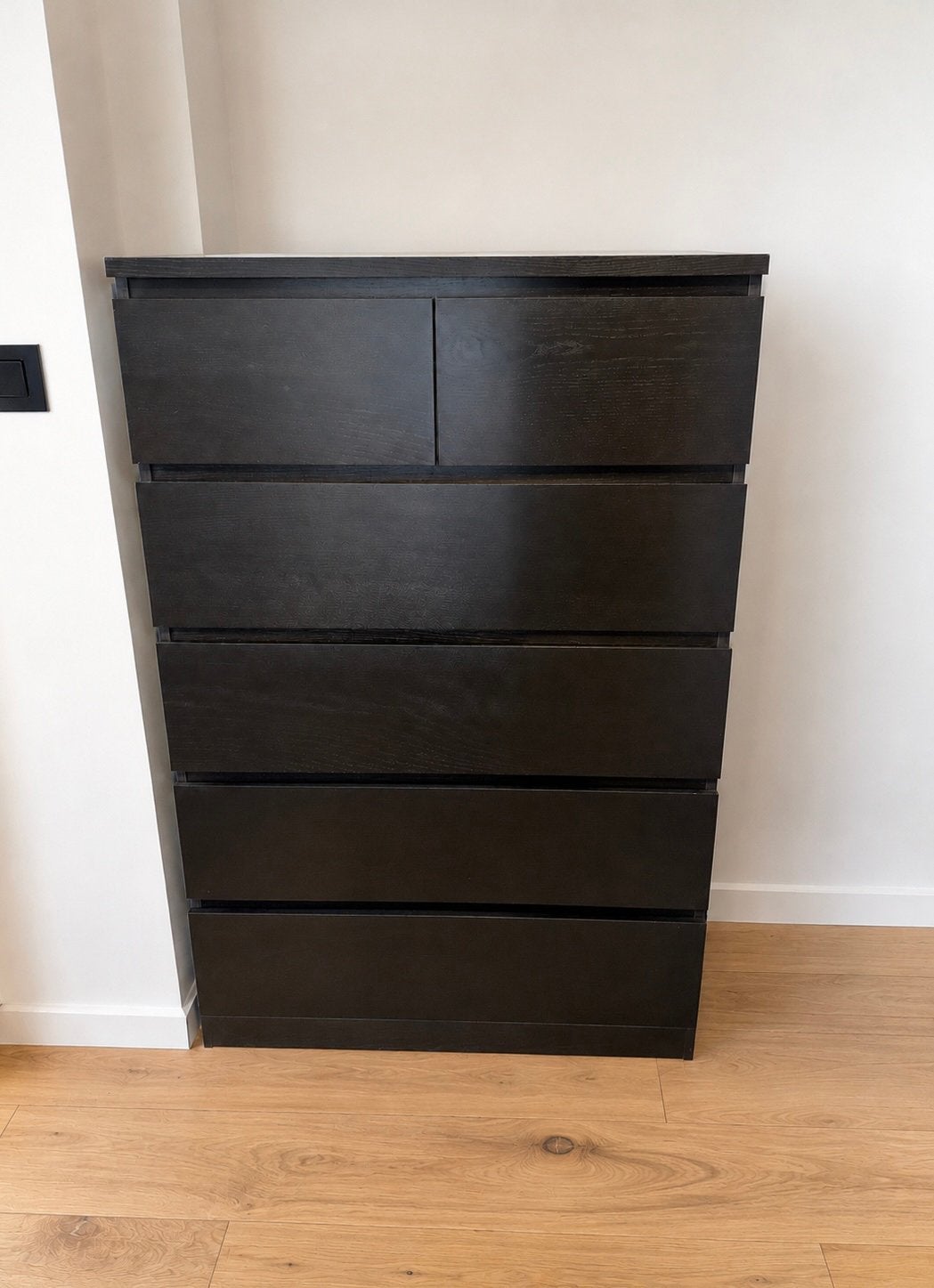 Ikea Malm ladekast 49cm diep 80 breed 124 hoog, Enlèvement, Comme neuf