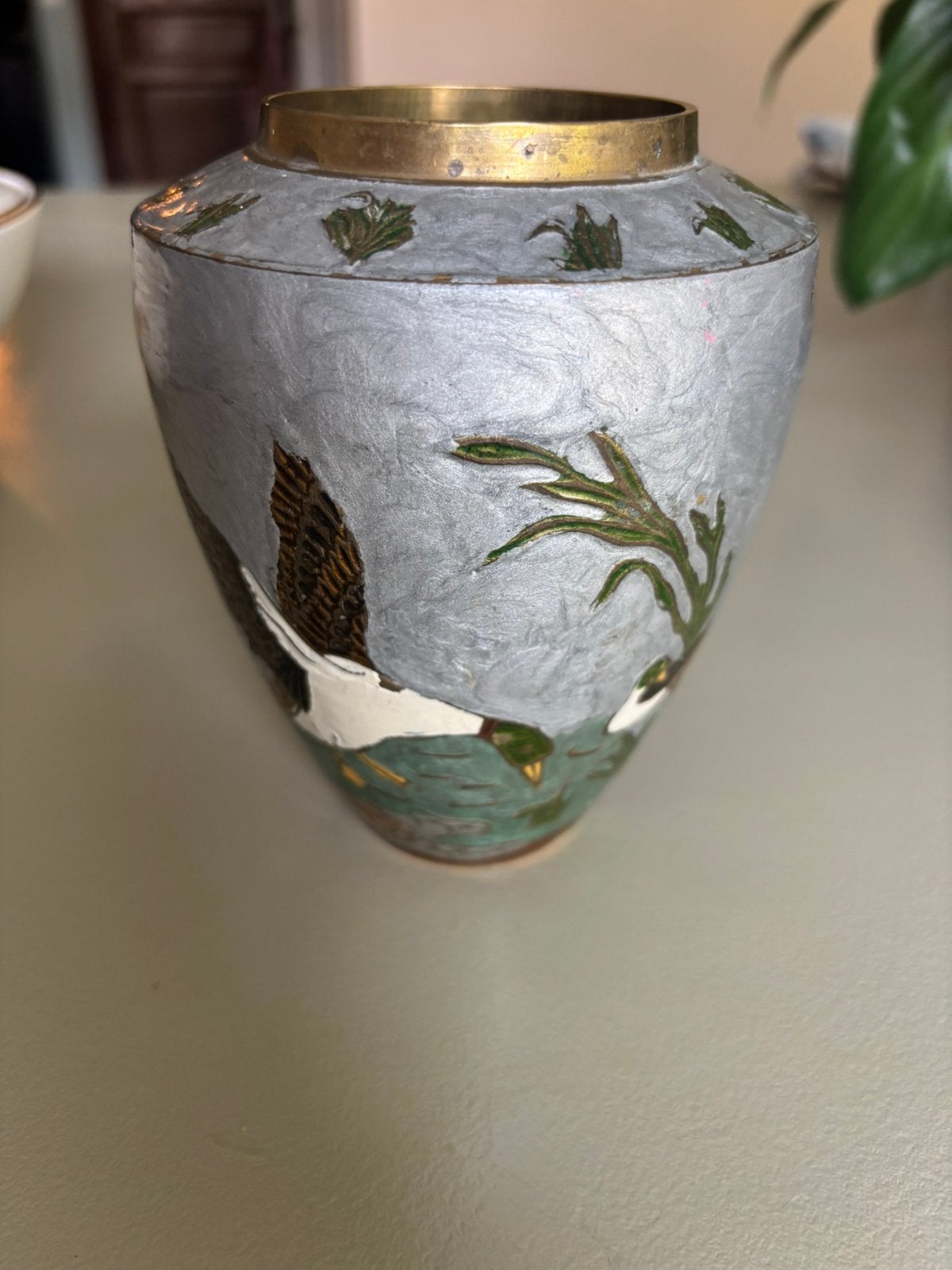 Vase en émail cloisonné, Enlèvement ou Envoi, Utilisé
