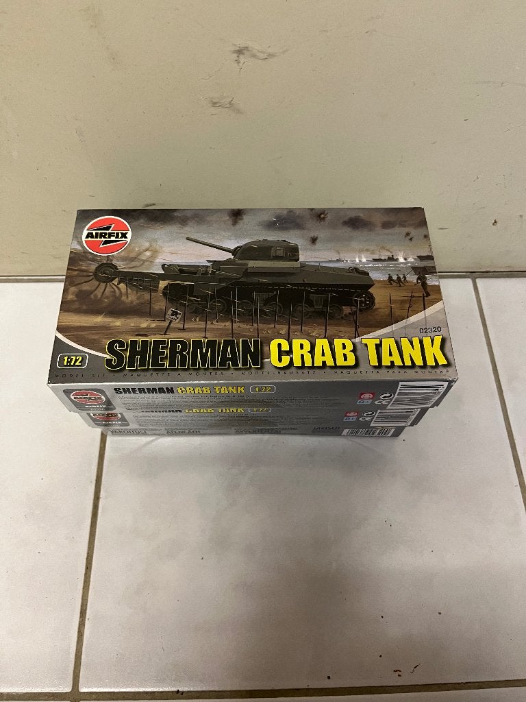 Maquette AIRFIX SHERMAN CRAB TANK 1/72, Enlèvement ou Envoi, Tank, Airfix