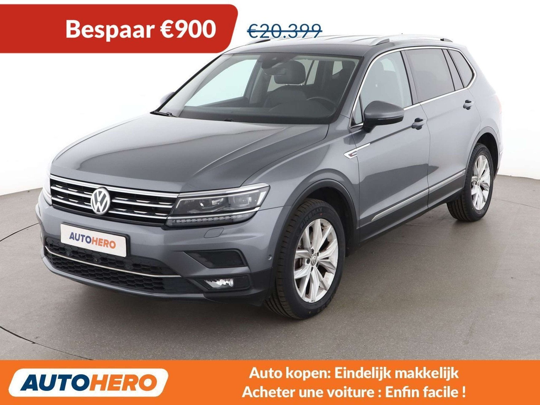 Volkswagen Tiguan Allspace 2.0 TSI Highline 4Motion, Auto's, Automaat, 1984 cc, Leder, Lichtsensor