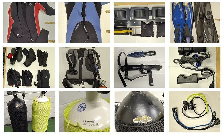 Compleet Duikgerief, Sports nautiques & Bateaux, Plongée, Enlèvement, Utilisé