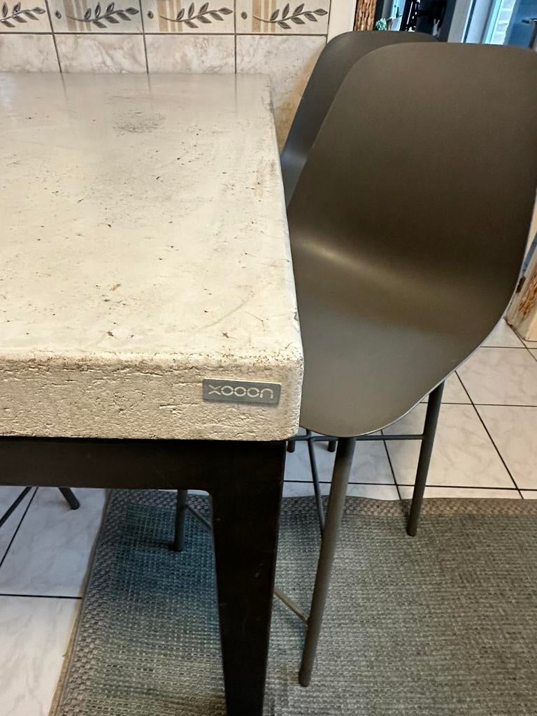 Tafel Xooon Met 4 Stoelen, Maison & Meubles, Tables | Tables à manger, Enlèvement, Comme neuf
