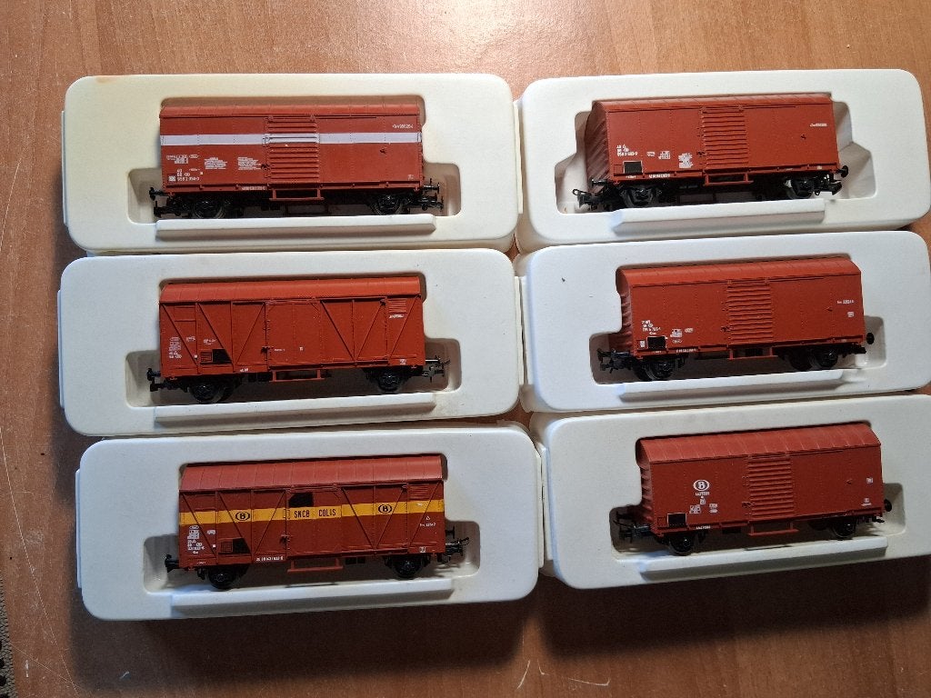 Liliput Dacker set goederenwagens NMBS, Gelijkstroom, Ophalen of Verzenden, Analoog, Liliput