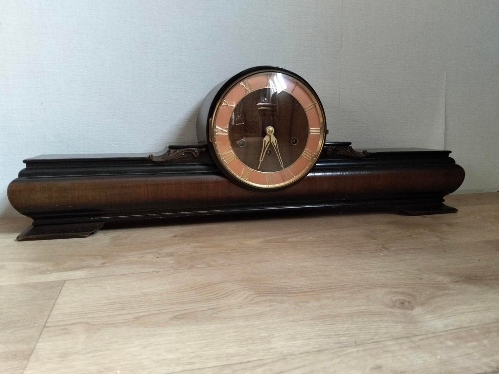 Pendule de cheminée Art Déco Friedrich Mauthe, Antiquités & Art, Enlèvement ou Envoi
