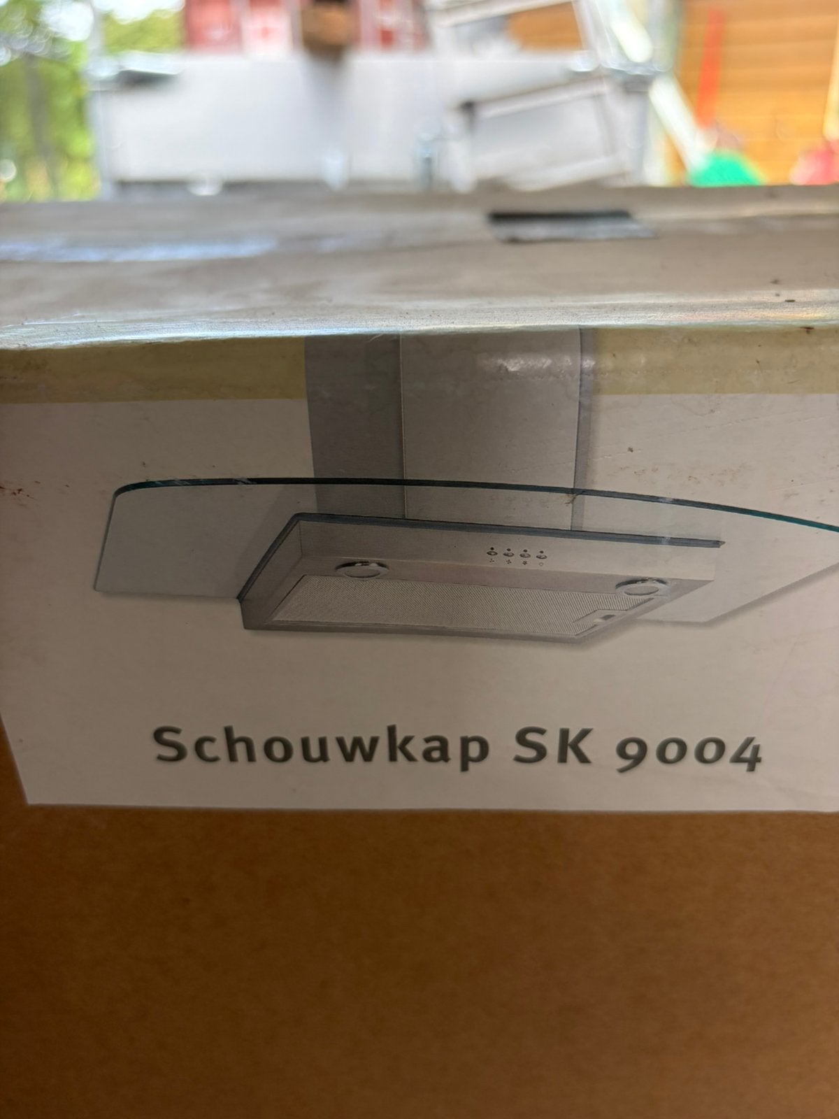 Glazen schouwkap met RVS -NIEUW!!-, Ophalen, Glas, Overige typen, Nieuw