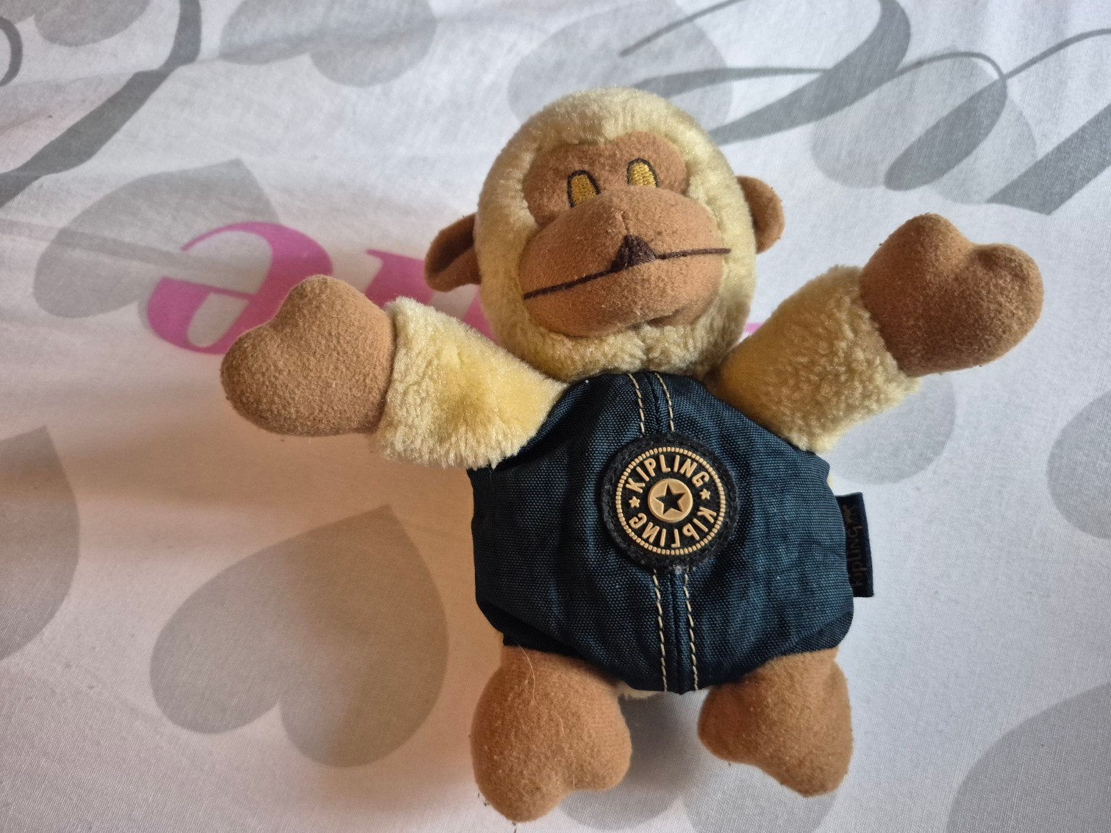 kipling vintage sleutelhanger aapje geld tasje 17cm, Ophalen of Verzenden