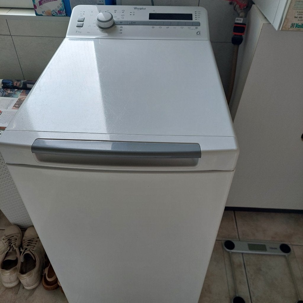 Wasmachine,droogkast ,tafeldiepvries, Elektronische apparatuur, Wasmachines, Ophalen, Gebruikt, Bovenlader, 1200 tot 1600 toeren