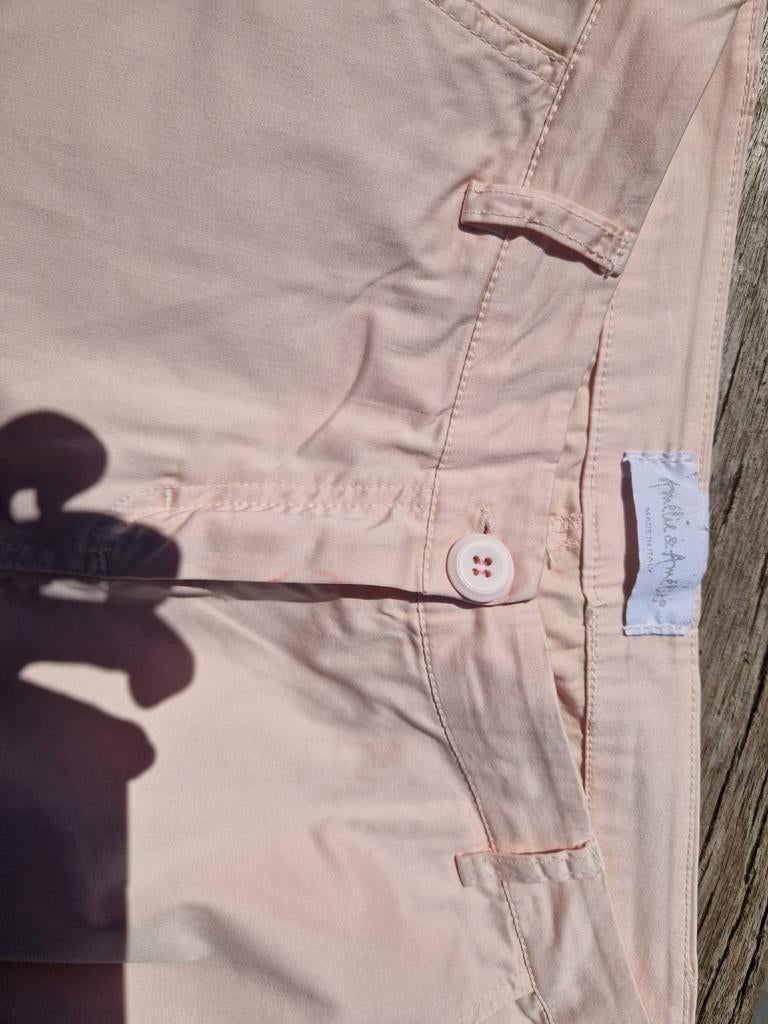 Zomerbroek licht roze merk Emelie Emelie Lichte stof maat me, Ophalen, Roze