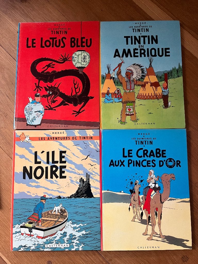 15x Kuifje (Tintin) jaren 70-80 - Franse versie, Livres, Plusieurs BD, Enlèvement, Utilisé, Hergé
