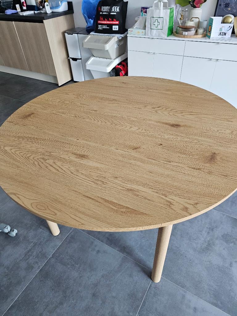 Table salle à manger, Maison & Meubles, Tables | Tables à manger, Quatre personnes, Rond, Comme neuf, 100 à 150 cm