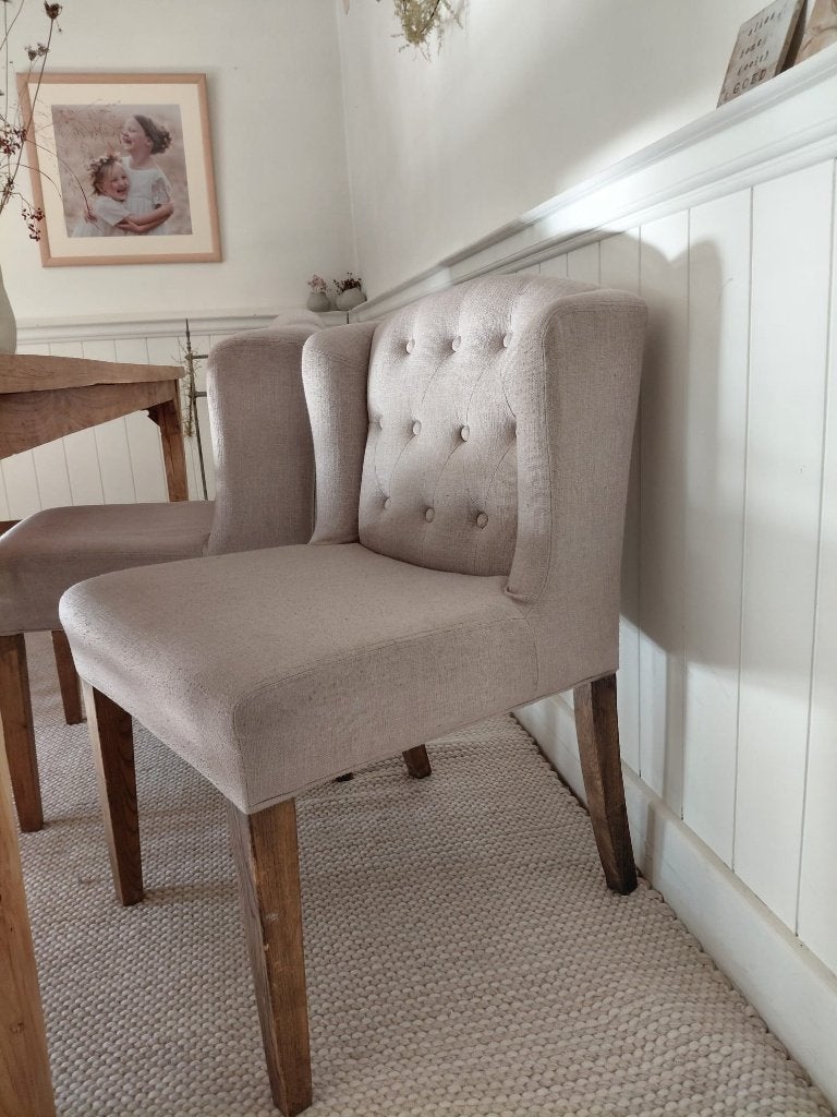 chaises de campagne, Gris, Landelijk, Enlèvement, Tissus
