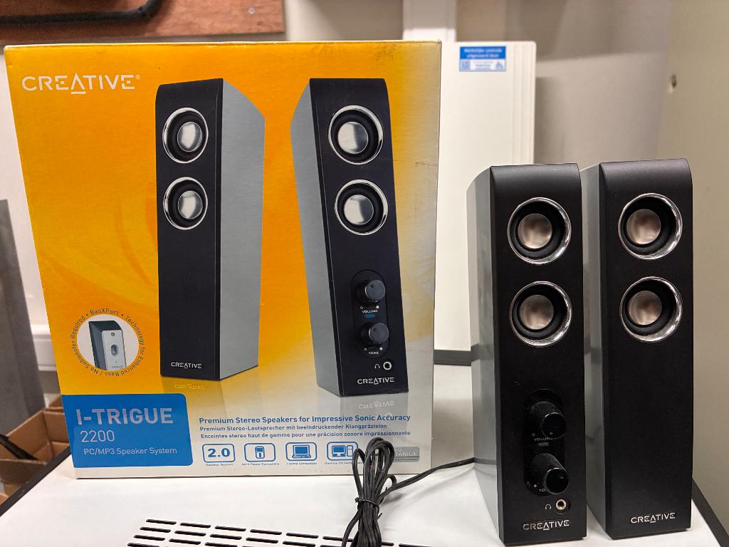 PC speakers, Ophalen, Gebruikt, Audiokanaal 2, Creative