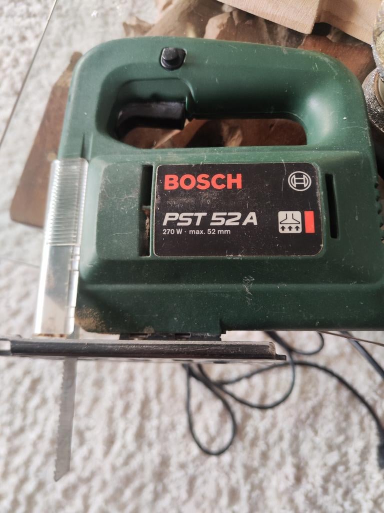 Scie sauteuse Bosch PST 52A, Moins de 600 watts, 30 à 70 mm, Enlèvement, Utilisé