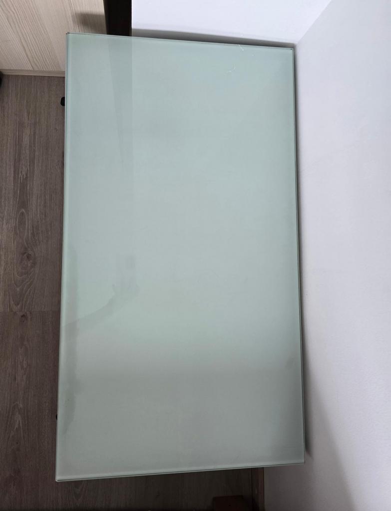 Glazen rechthoek salon tafel, Huis en Inrichting, Ophalen, Zo goed als nieuw