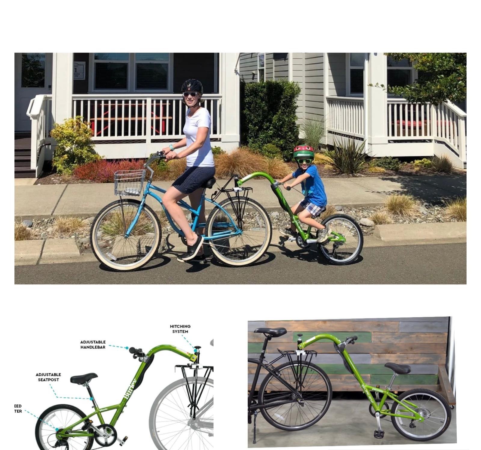 Burley Piccolo aanhangfiets – groen, Ophalen, Gebruikt, Aanhangfiets