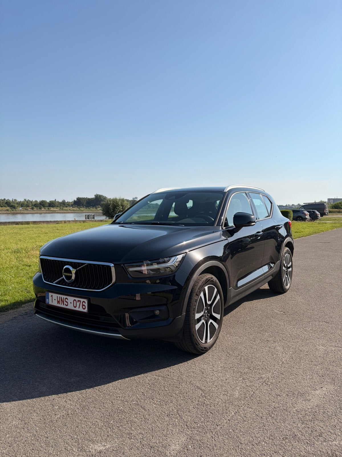 Volvo XC40 - 2021 - 36831 km - benzine, Auto's, Stof, Zwart, 9 kW, Zwart
