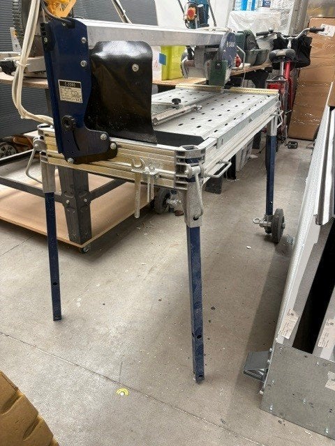 steen/tegelzaag caracoup ALU, Ophalen, Gebruikt, 600 tot 1200 watt, Afkortzaag