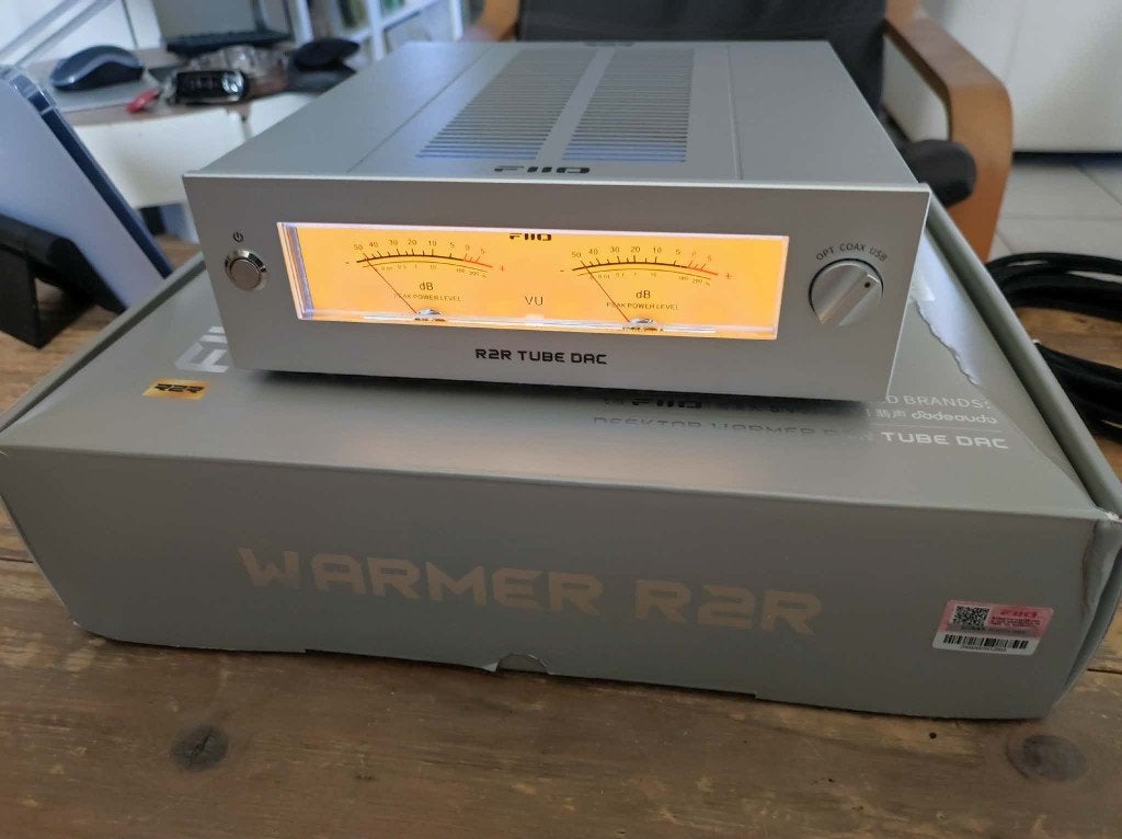 FIIO Warmer R2R Zilver USB-buizen-DAC, Audio, Tv en Foto, Ophalen of Verzenden, Zo goed als nieuw
