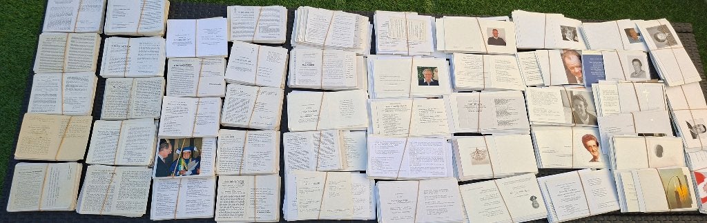 Bidprentjes overlijden devotie 2500 stuks, Ophalen of Verzenden, Gebruikt, Kaart of Prent, Christendom | Katholiek