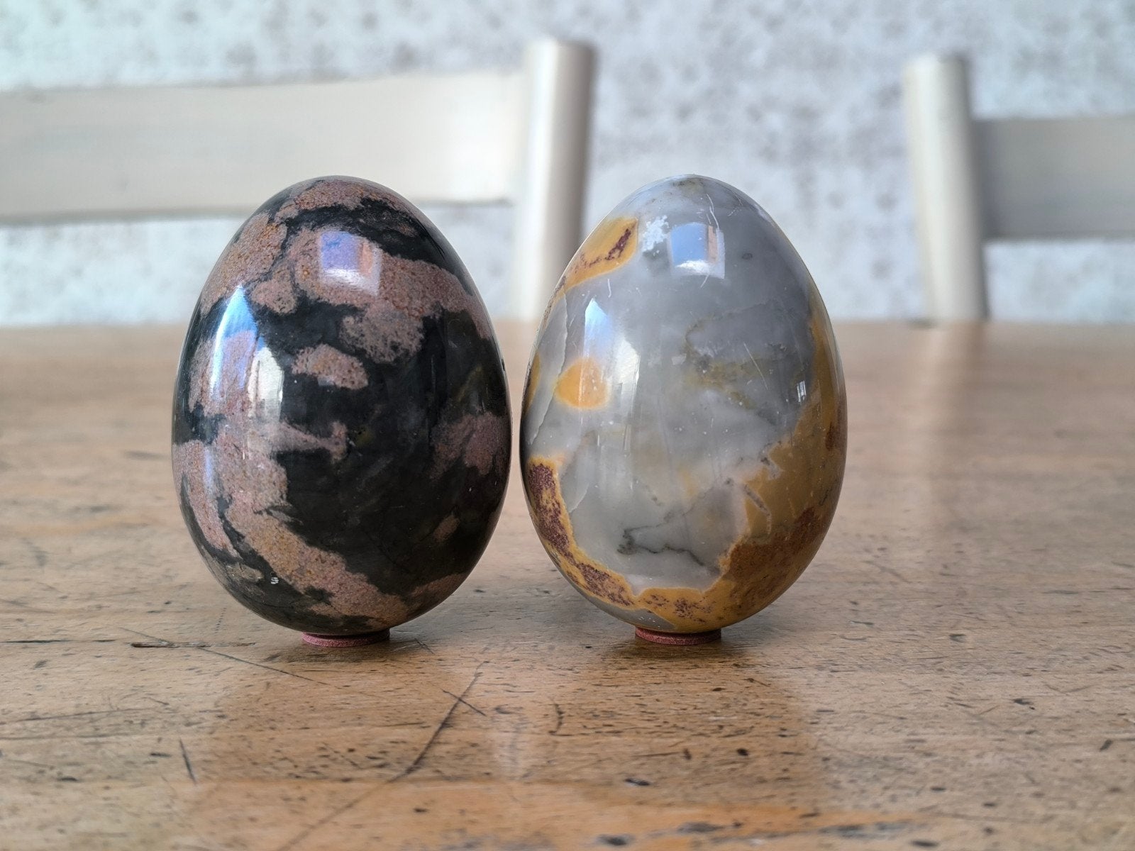 2 x stenen eieren (Goede staat!), Ophalen of Verzenden