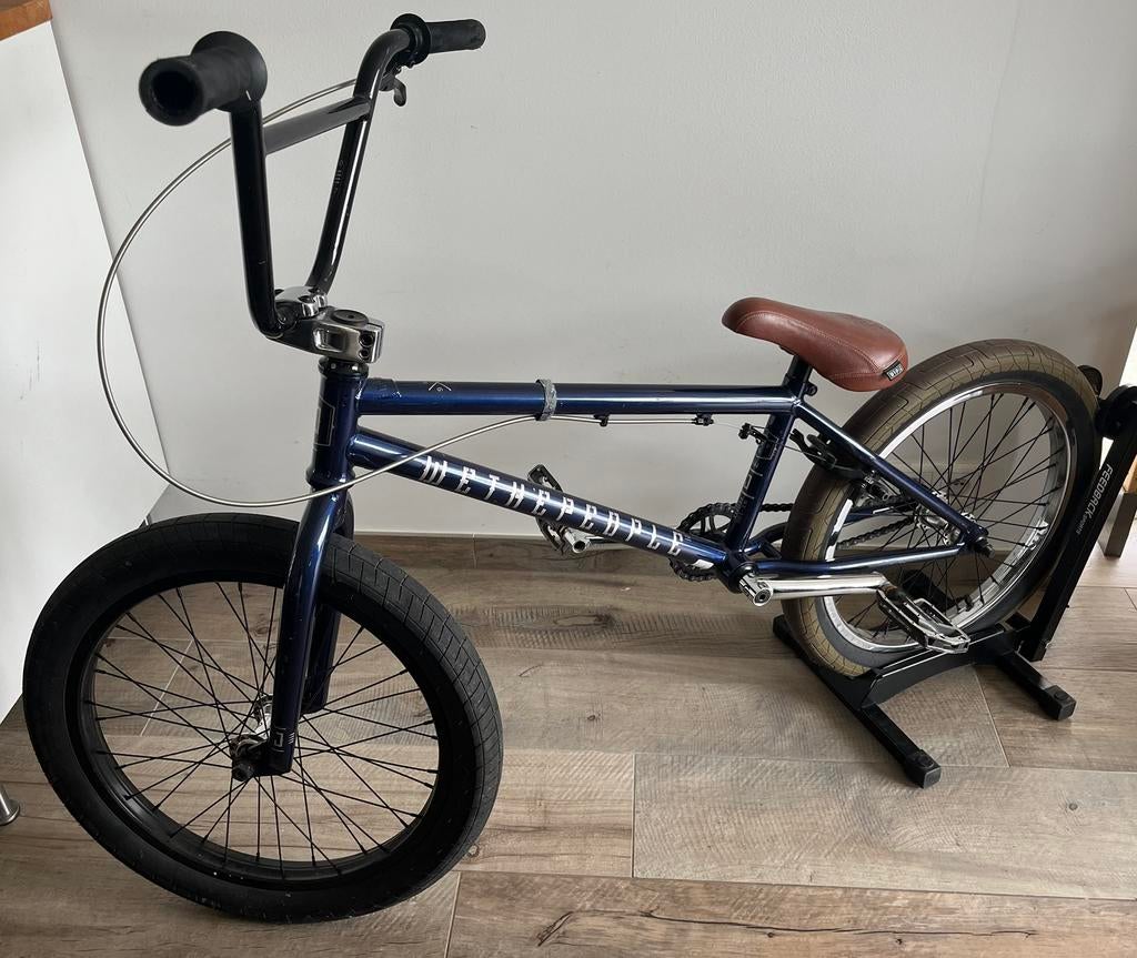Bmx 21’ justice navy blue - we the people, Vélos & Vélomoteurs, Enlèvement, Utilisé