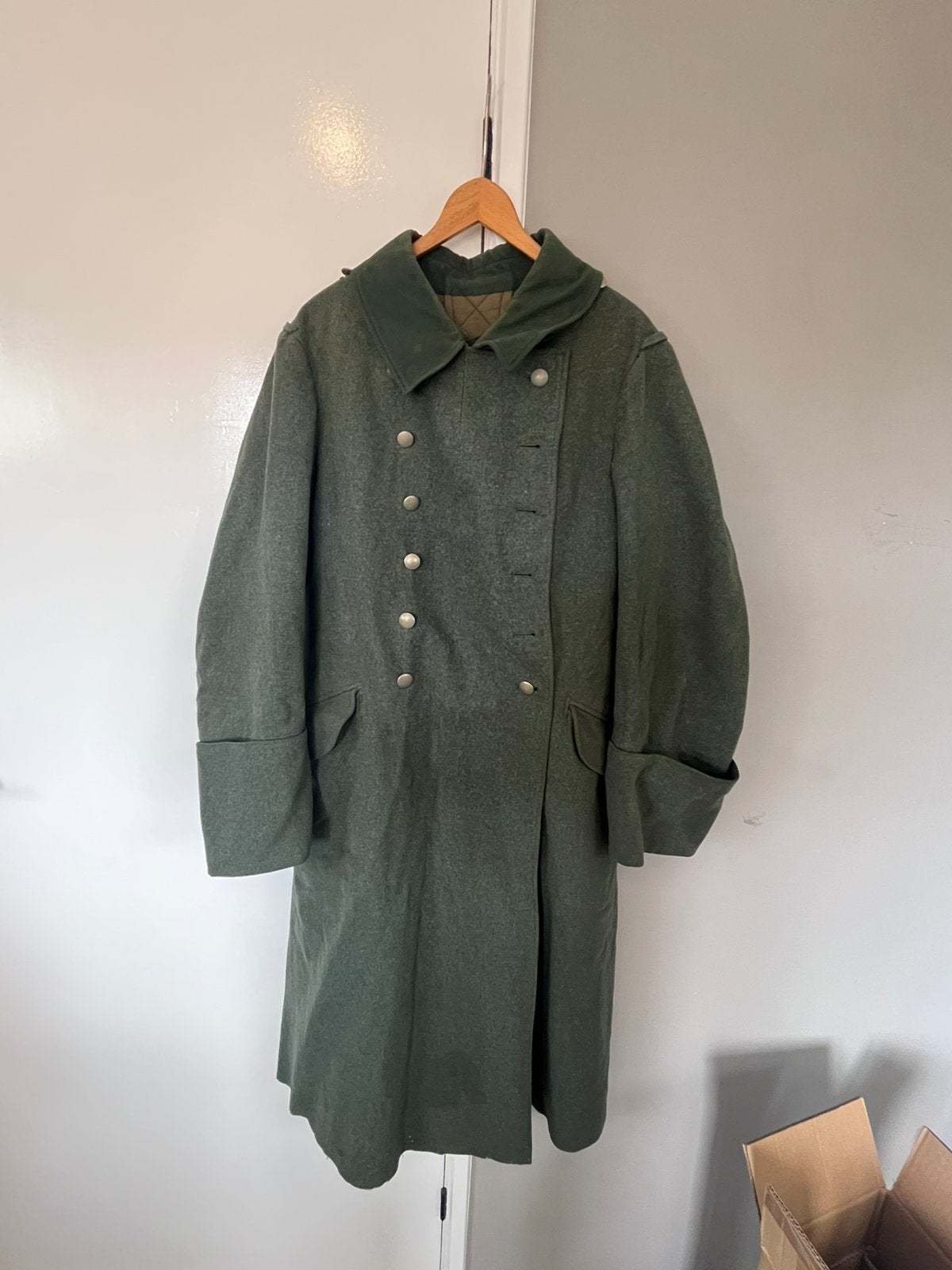 Duitse M35 great coat, Verzamelen, Ophalen of Verzenden, Landmacht, Kleding of Schoenen