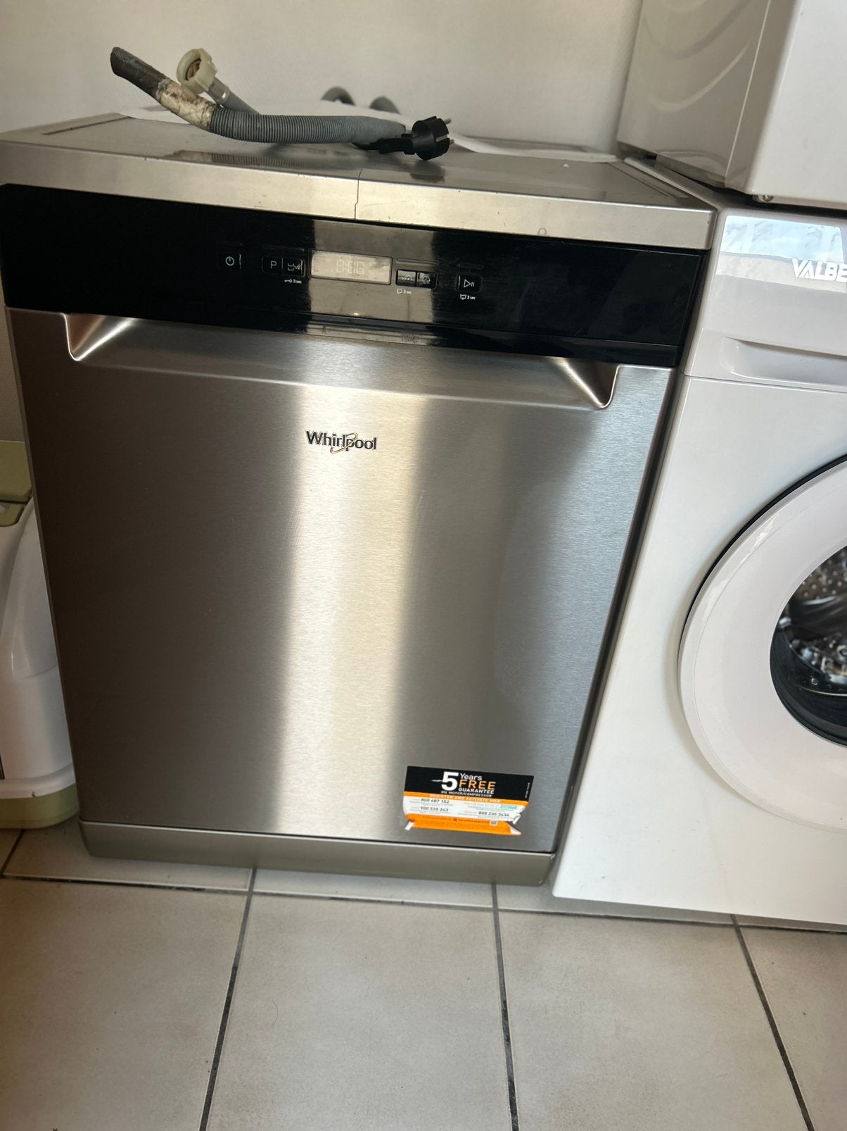 Whirlpool vaatwasser, Elektronische apparatuur, Ophalen, Gebruikt, Vrijstaand, Energieklasse A of zuiniger