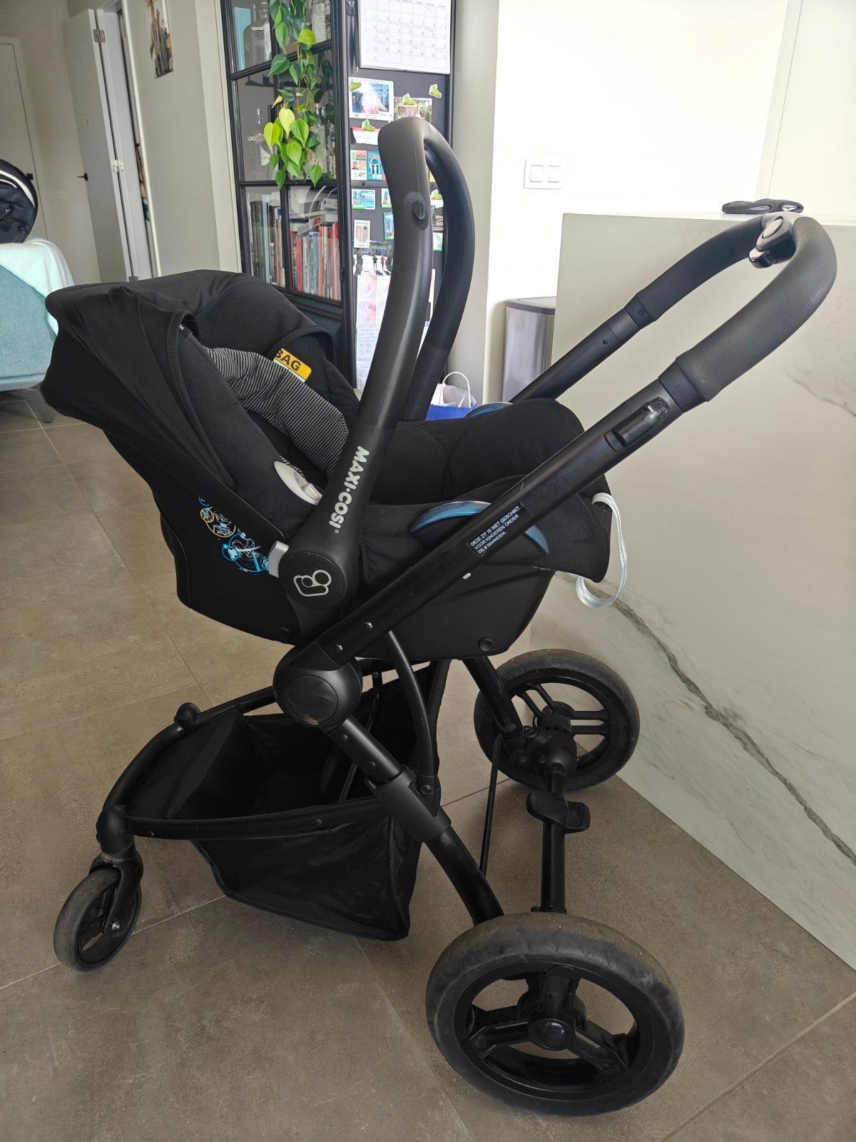 3 in 1 - kinderwagen, maxi cosy en buggy, Ophalen, Zo goed als nieuw, Combiwagen, Overige merken